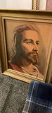 Framed Jesus Portrait and Floral Wall Art, with Wool Throw Blanket - thumbnail 4 of 6