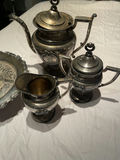 Silver Tea Service Set and Decorative Bowl - thumbnail 3 of 3