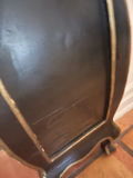 Black Floral Painted Two-Drawer Accent Cabinet - thumbnail 4 of 6