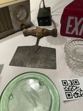 Vintage - Radio, Lamps, Red Glass Exit Sign, Glass Dishes, and Metal Tool - thumbnail 3 of 9