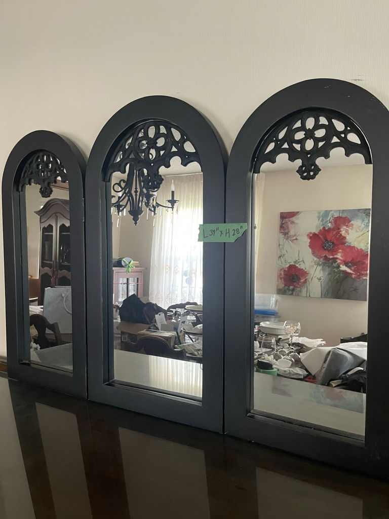 Accordion Arched Wall Mirrors - image 1 of 4