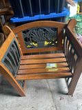 Wood and Metal Garden Bench - thumbnail 1 of 6