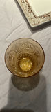 Two Ceramic Serving Trays and Four Amber Glass Tumblers And candle Holder - thumbnail 5 of 8
