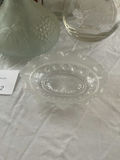 Assorted Decorative Glassware and Wooden Lantern - thumbnail 6 of 9