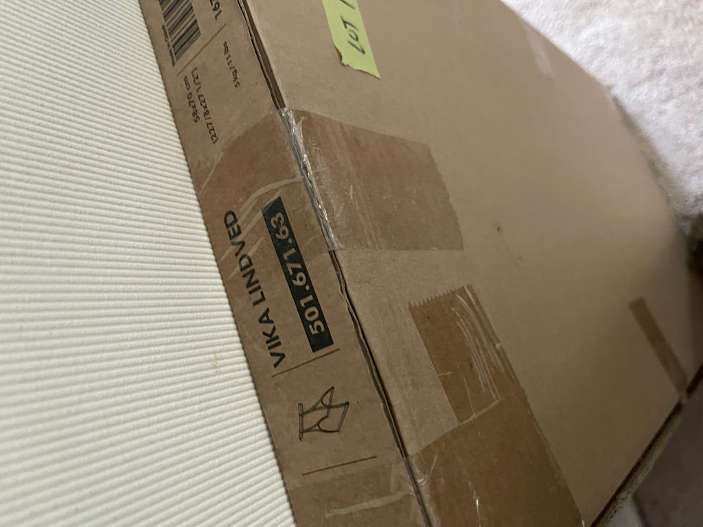 NEW Glass Triangle Table Top with Boxed VILA LINDVED Base/Stand -Black - image 3 of 5
