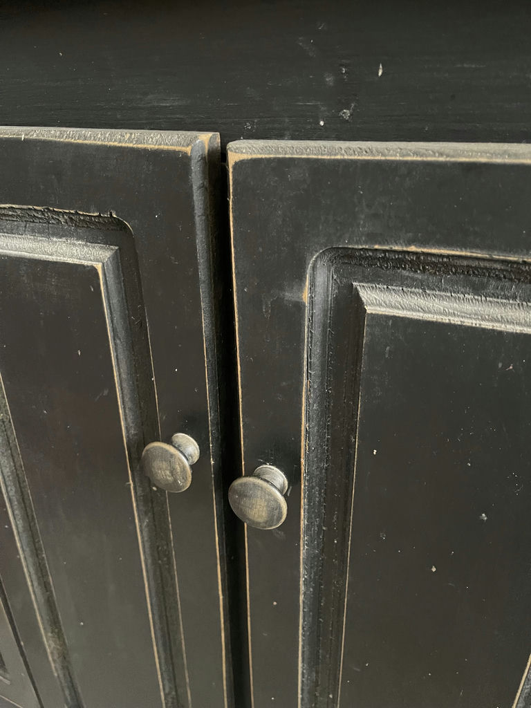 Black Wooden Storage Cabinet - image 6 of 7