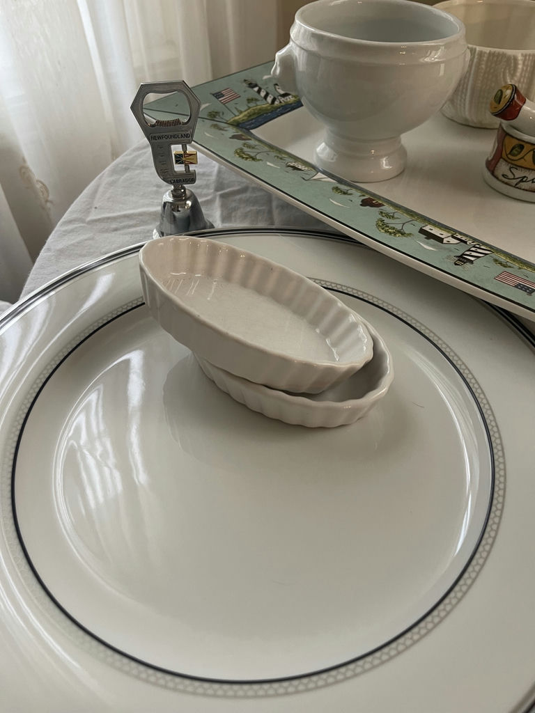 Assorted Ceramic Serving Dishes, Plates, and Decorative Bowls - image 8 of 13