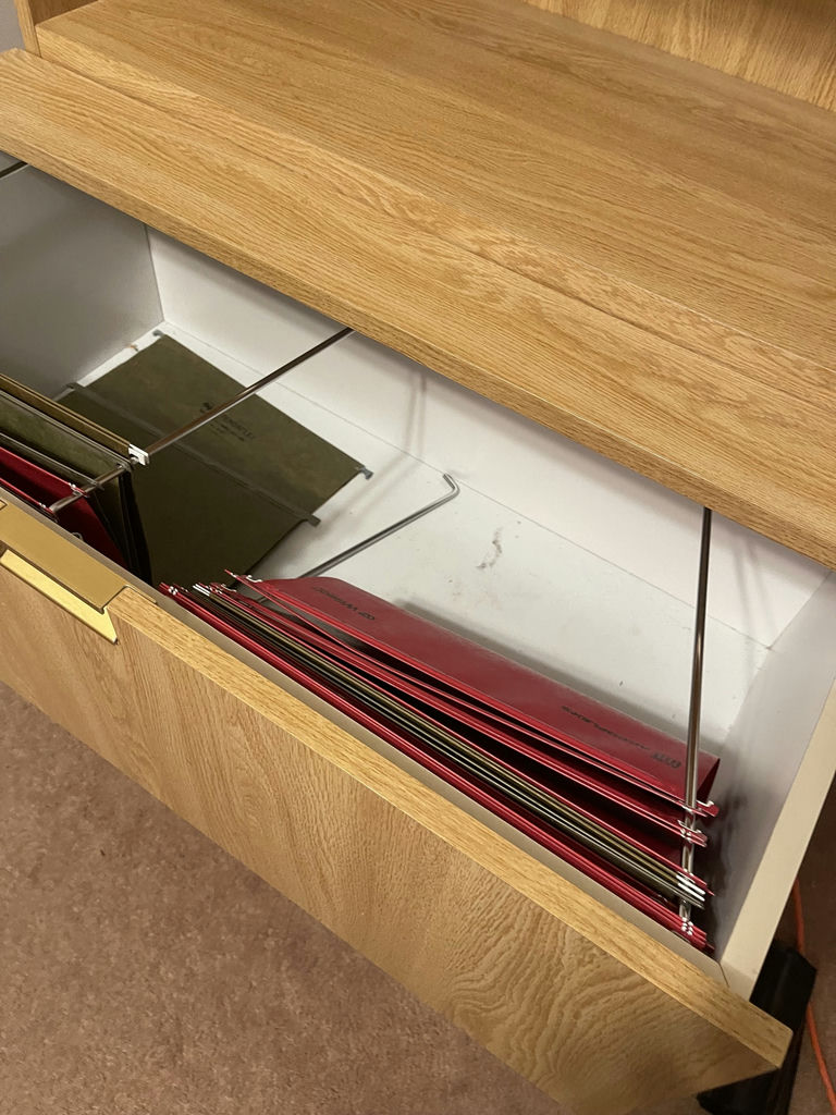 Woodgrain Storage Cabinet and Bookshelf with File Drawers - image 4 of 6