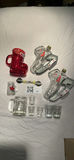 Bar/Hockey- Jerseys/Sweater; Assorted Glassware, Shot Glasses, and Skate-Shaped Bottles With bar Accessories And Frames - thumbnail 1 of 14