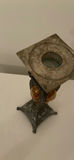 Two Ceramic Serving Trays and Four Amber Glass Tumblers And candle Holder - thumbnail 8 of 8