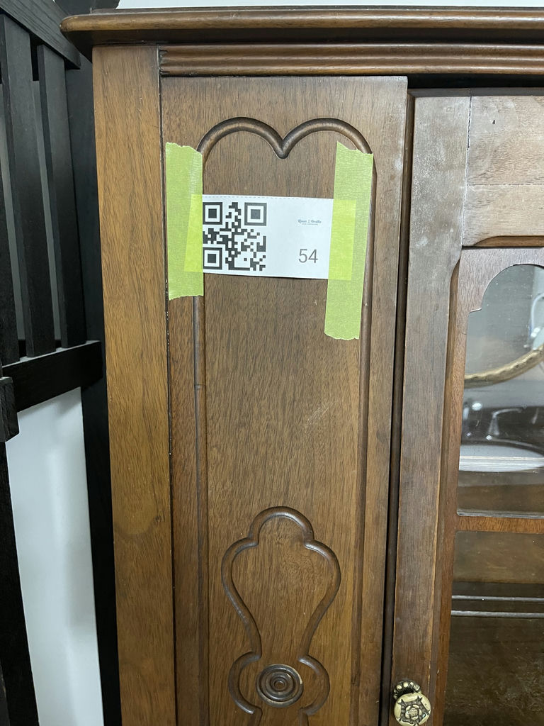 Wood Display Cabinet with Glass Door - image 5 of 5