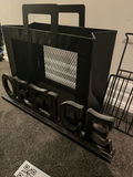 Home Decor Items Including Magazine Holder, Rack, Vase, Ceramic Boots, and Kit-Cat Clock - thumbnail 7 of 9