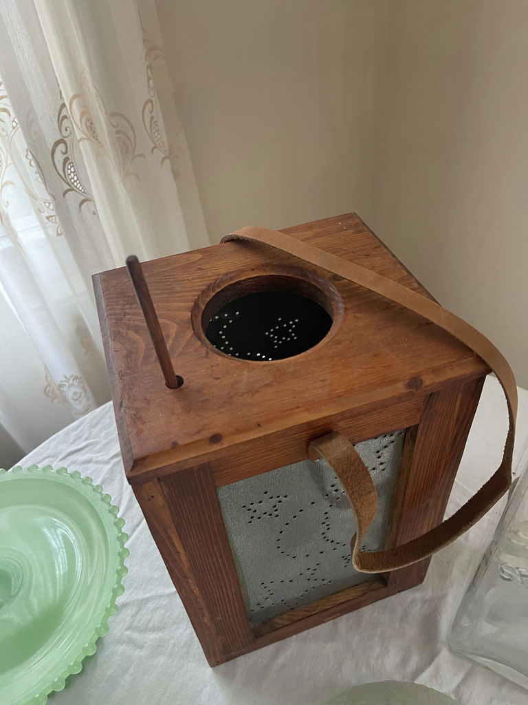 Assorted Decorative Glassware and Wooden Lantern - image 4 of 9