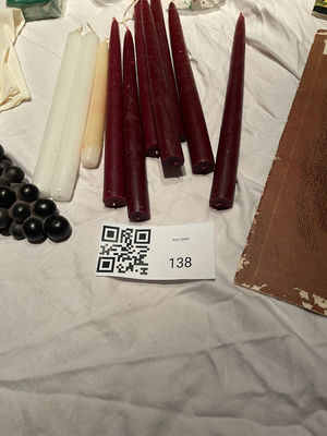 Assorted Decorative Holiday Candles, Painting/Art Instruction Books, Glassware, and Linens - Image 1 of 8