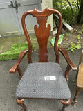 3 Chairs- Wooden Armchair & Single Cream Dining Chair - thumbnail 3 of 11