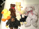 Assorted Plush Stuffed Animals and Rope Swing - thumbnail 1 of 11