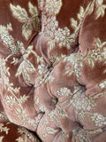 Tufted Floral Upholstered Wingback Armchair - thumbnail 2 of 5