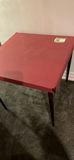 Vintage Red Folding Card Table - thumbnail 3 of 7