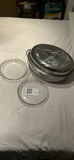 Stainless Steel Roasting Pan with Lid and Two Glass Pie Dishes - thumbnail 1 of 9