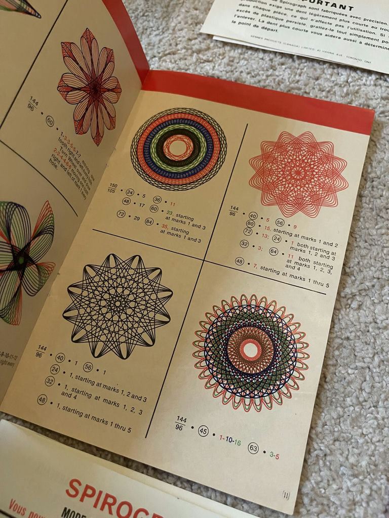 Vintage Kenner Spirograph Drawing Set with Accessories and Instruction Booklets - image 5 of 5