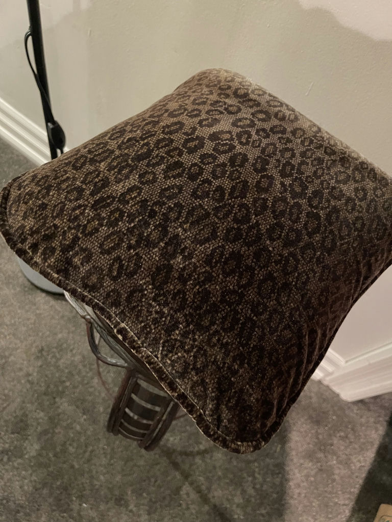 Floor Lamp, Metal Plant Stand, and Decorative Pillow - image 4 of 7