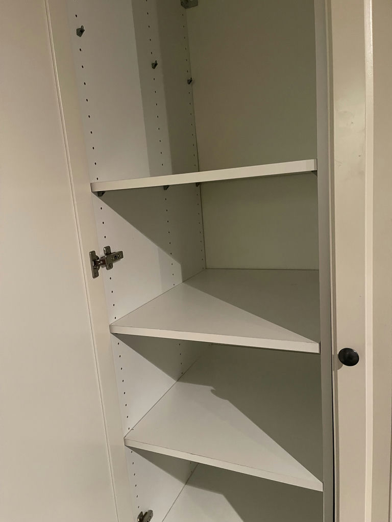 White Storage Cabinet With Shelves and Drawers - image 4 of 5