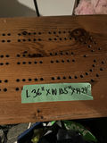 Wooden Cribbage Game Accent Table - thumbnail 2 of 4