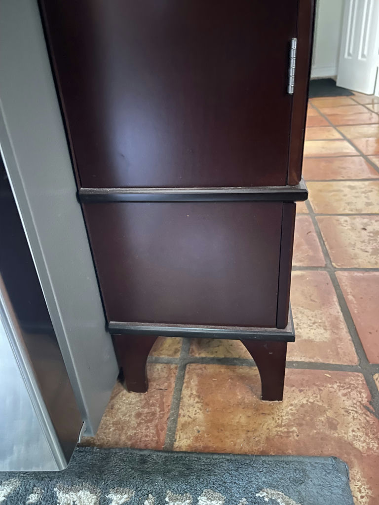 Pair of Dark Wood Storage Cabinets - image 4 of 5