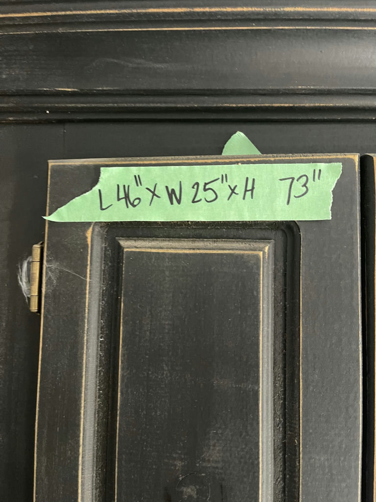 Black Wooden Storage Cabinet - image 5 of 7