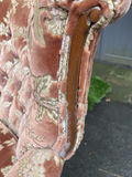 Tufted Floral Upholstered Wingback Armchair - thumbnail 4 of 5