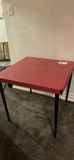 Vintage Red Folding Card Table - thumbnail 2 of 7