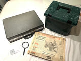Samsonite Briefcase, Storage Box, Magnifying Glass, Newspaper, and Tall Shelf - thumbnail 1 of 10