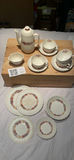 Copeland ‘Rose briar’ England tea Set- Floral Pattern Ceramic Tea Set and Plates - thumbnail 1 of 11