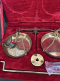 Vintage Brass Balance Scale Set with Weights and Case - thumbnail 9 of 10