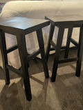 Pair of Black Wooden bar Stools - thumbnail 5 of 6