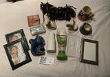 Assorted Decorative Ceramics, Glassware, and Picture Frames - thumbnail 1 of 9