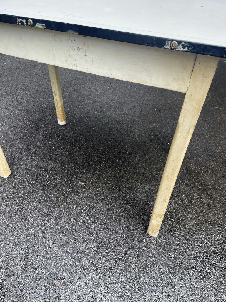 Metal Utility Table with Drawer - image 7 of 8