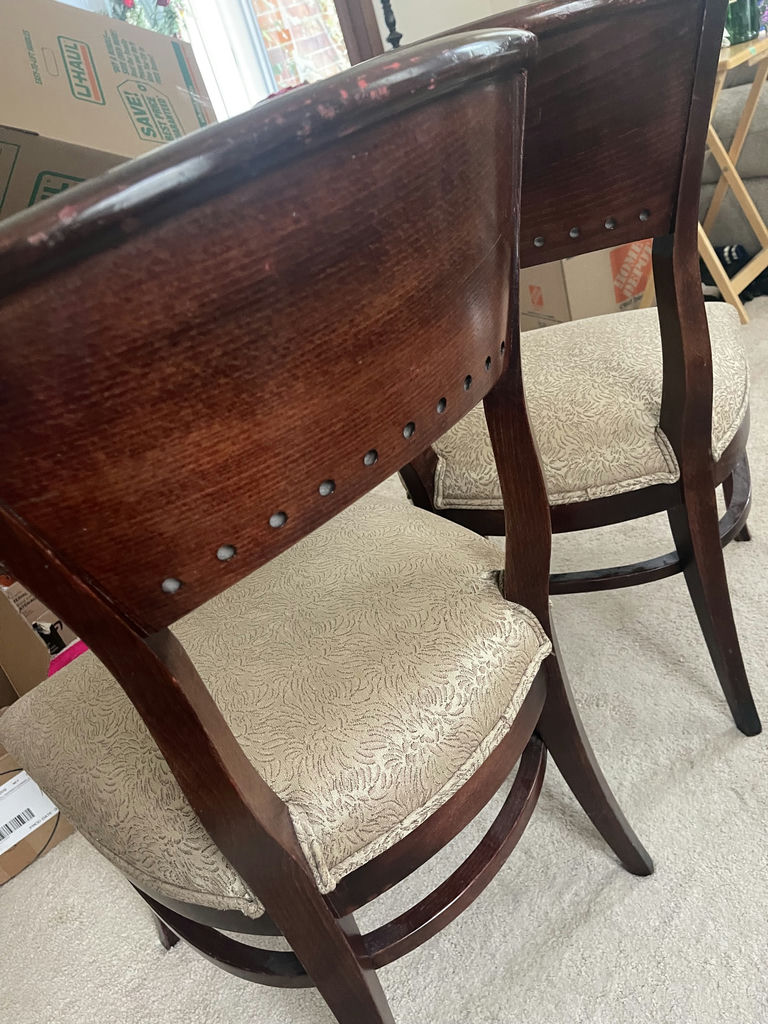 Set of Two Wooden Dining Chairs - image 2 of 7
