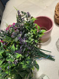 Decor Set- Wicker Basket, Glass Serving Dish, Artificial Floral Arrangement & Decorative Kitchen Items - thumbnail 6 of 9