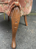 Tufted Floral Upholstered Wingback Armchair - thumbnail 5 of 5