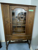 Wood Display Cabinet with Glass Door - thumbnail 1 of 5