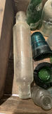 Vintage Assorted Glass Bottles and Jars in Wooden Crate - thumbnail 7 of 8