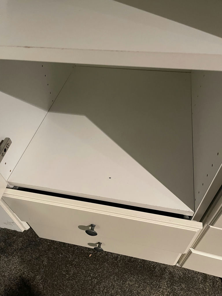 White Storage Cabinet With Shelves and Drawers - image 5 of 5