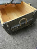 2 Box Storage: Black Wooden Storage Chest And Grey Painted Smaller Wood Box - thumbnail 2 of 9
