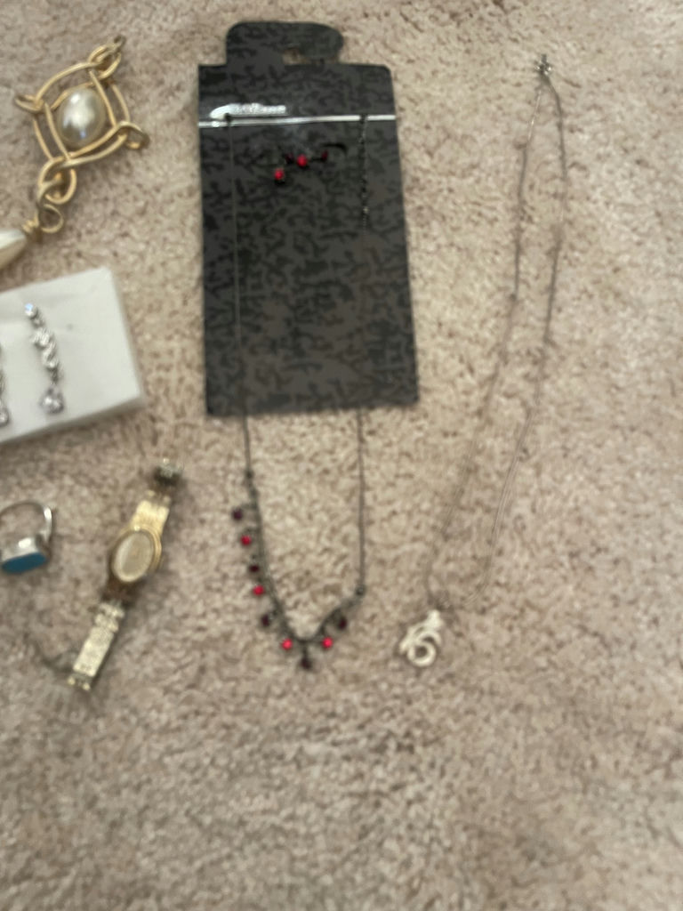 Assorted Jewelry, Watches, Ring Holder, and Sewing Machine Attachment Case - image 8 of 10