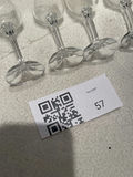 Glass Vase, Basket Dish, and Four Stemmed Glasses - thumbnail 2 of 5