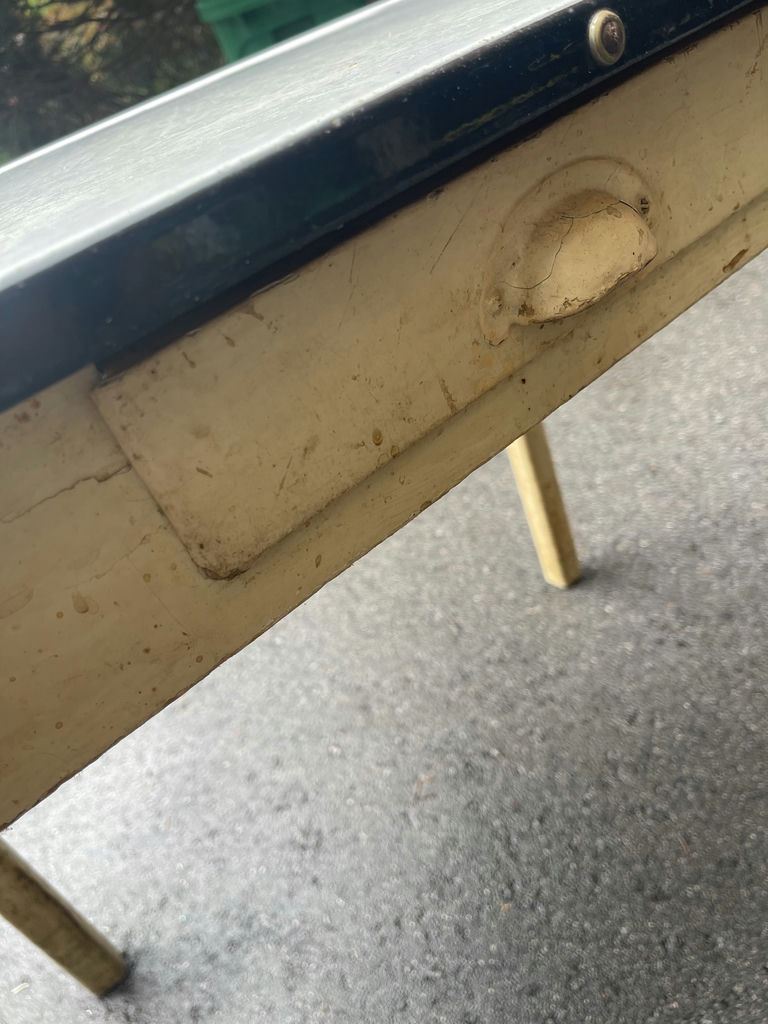 Metal Utility Table with Drawer - image 4 of 8