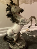 Horse Figurine Table Lamp with Fabric Shade - thumbnail 3 of 8