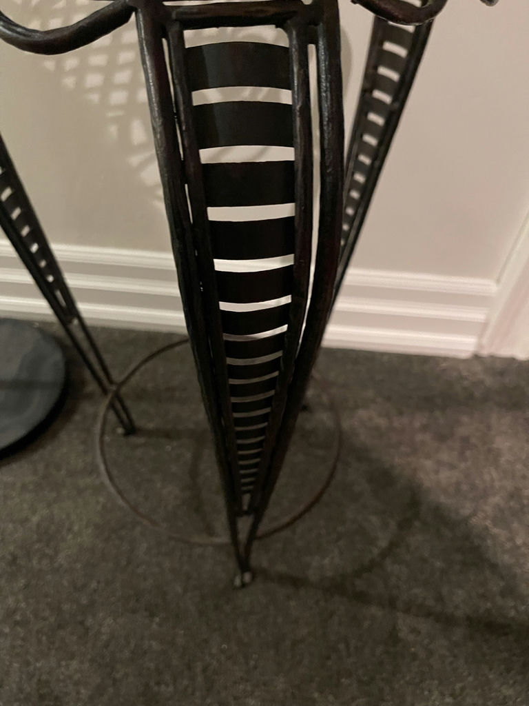 Floor Lamp, Metal Plant Stand, and Decorative Pillow - image 3 of 7
