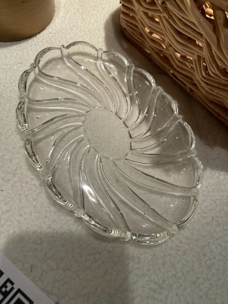 Decor Set- Wicker Basket, Glass Serving Dish, Artificial Floral Arrangement & Decorative Kitchen Items - image 3 of 9